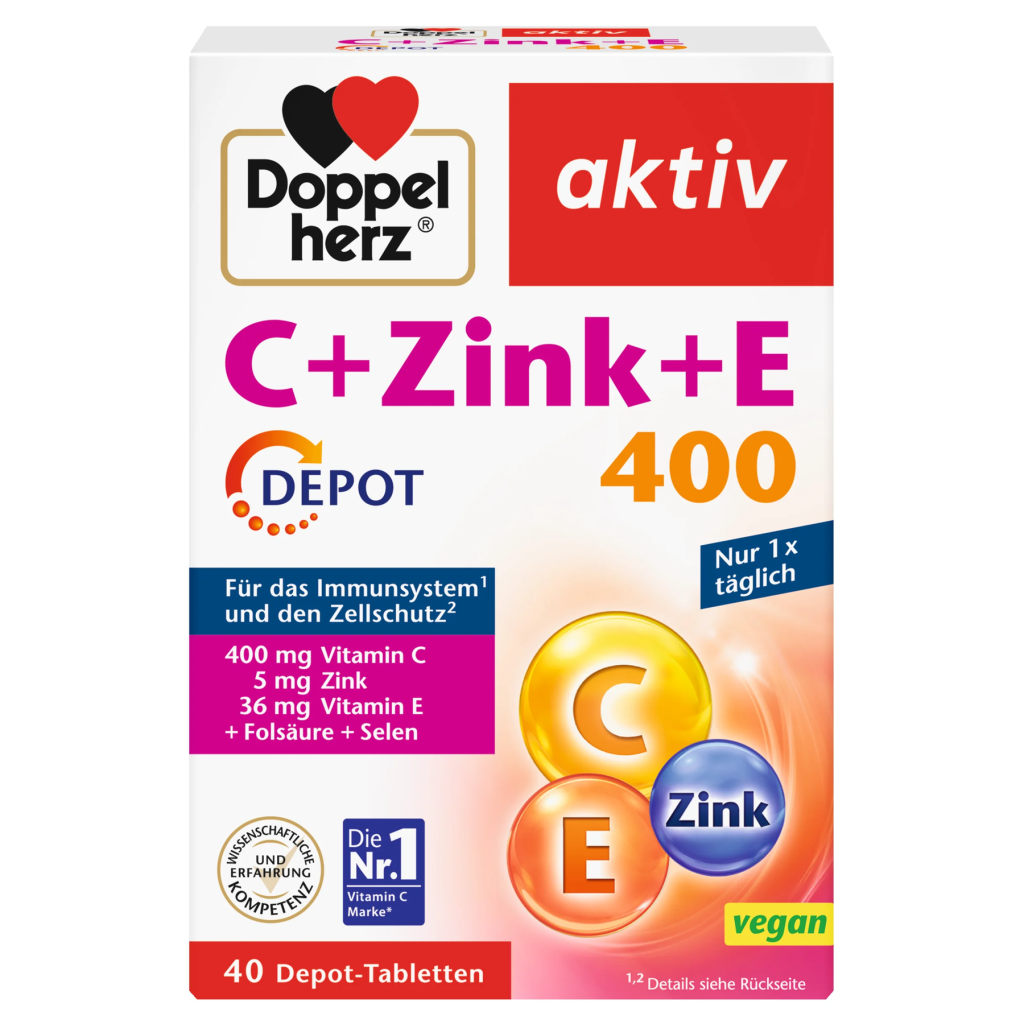 Doppelherz Vitamin C+Zink+E Depot 40Tabletten 54,7g