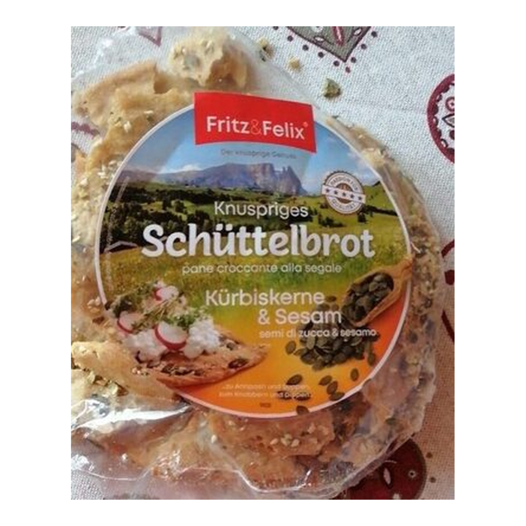 Fritz+Felix Schüttelbrot Kürbis Sesam 150g