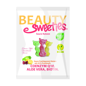 Beauty Sweeties Fruchtgummi-Katzen mit Coenzym Q10 Aloe Vera &Biotin 125g