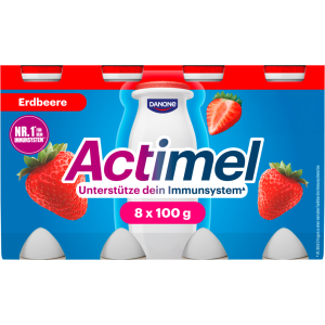 Actimel Напиток клубника 8x100g