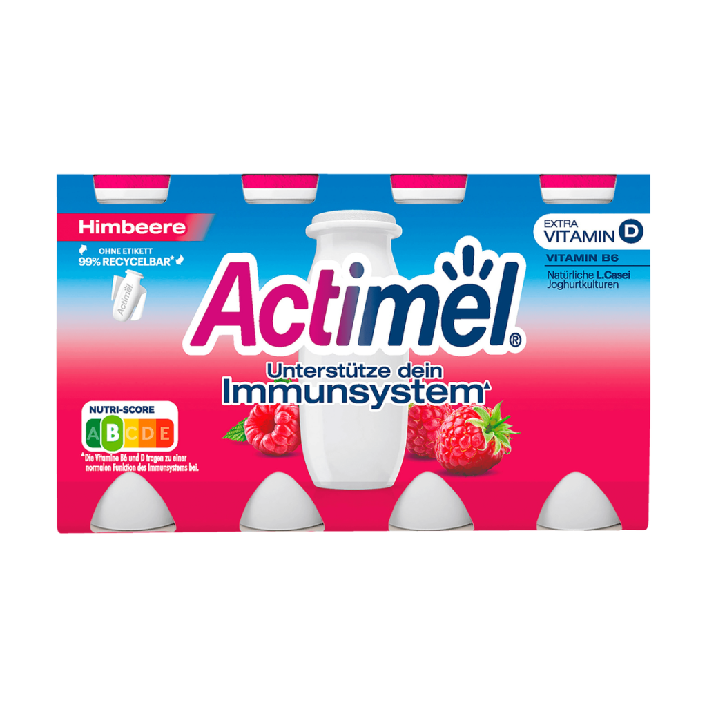 Actimel Напиток малина 8x100g