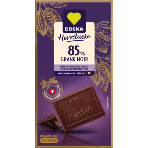 EDEKA Herzstücke Schweizer Edel-Zartbitterschokolade 81% 100g
