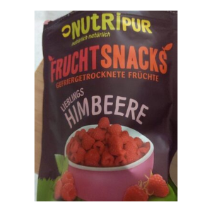 FruchtSnacks Himbeeren gefriergetrocknet für Smoothies, Müsli oder Joghurt 25g
