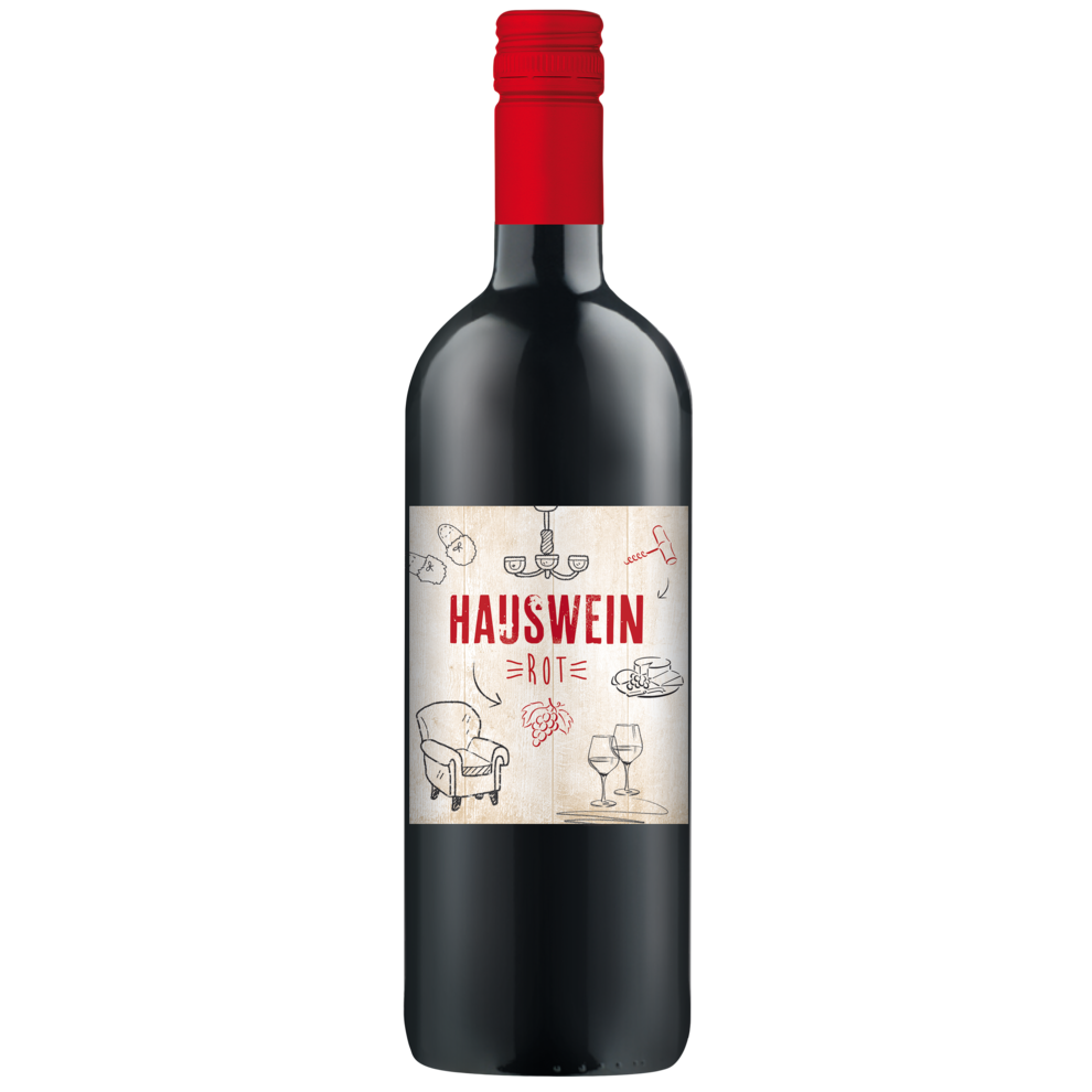 Hauswein Rot Pfalz QbA halbtrocken 1l