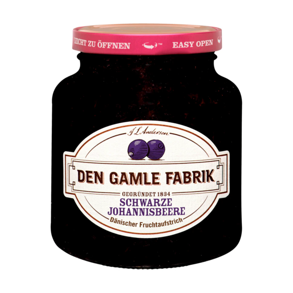 Den Gamle Fabrik Fruchtaufstrich Schwarze Johannisbeere 380g