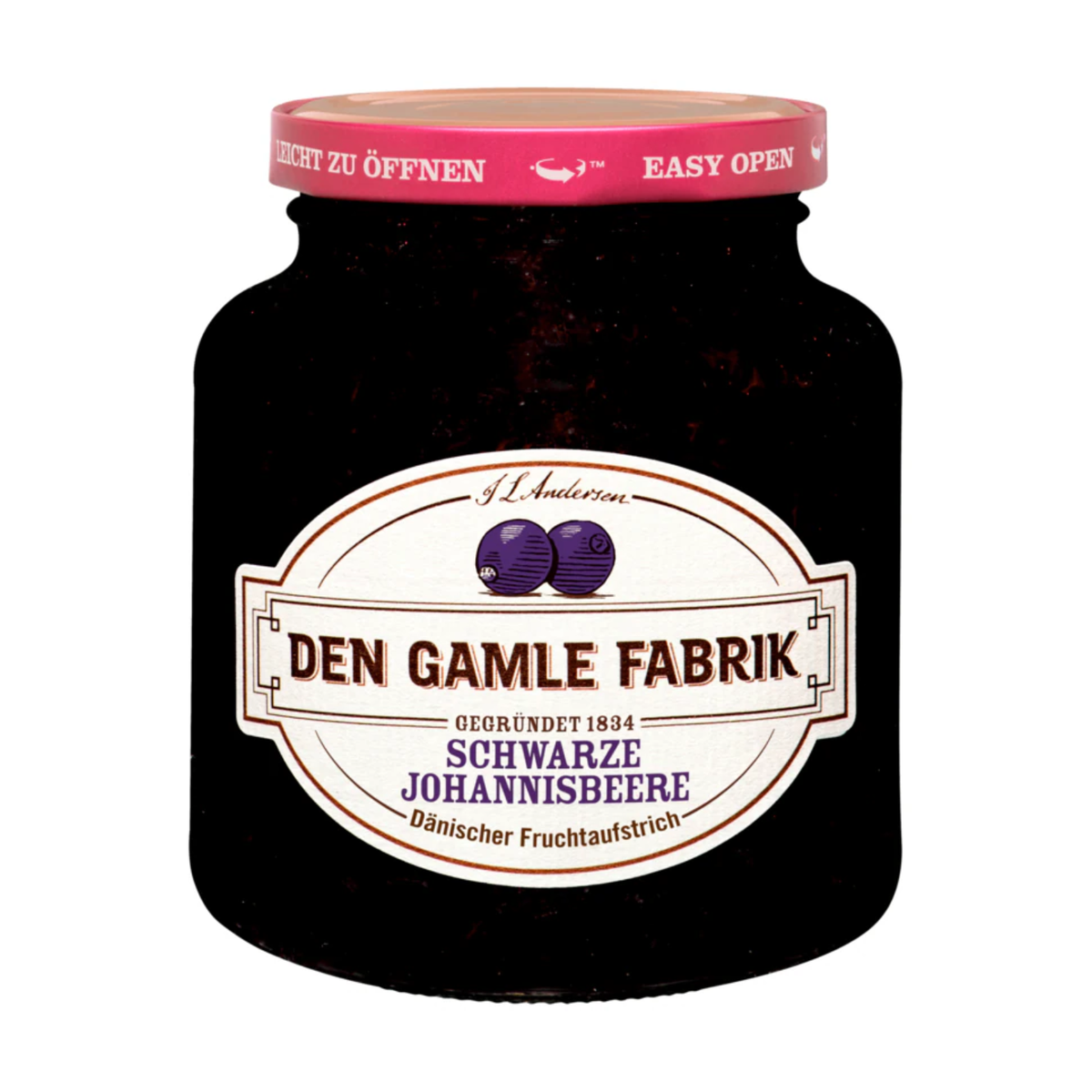 Den Gamle Fabrik Fruchtaufstrich Schwarze Johannisbeere 380g