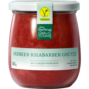 Zum Dorfkrug Erdbeer-Rhabarber-Grütze 360g