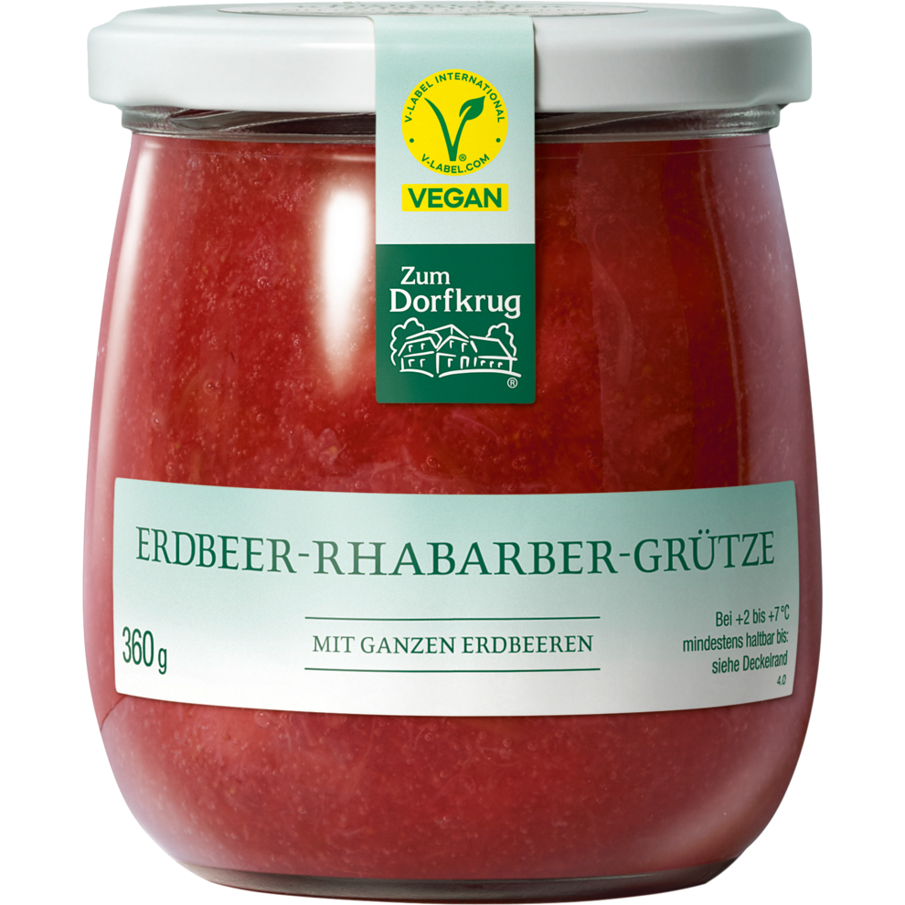 Zum Dorfkrug Erdbeer-Rhabarber-Grütze 360g