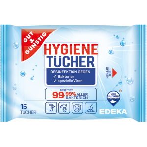 GUT&GÜNSTIG Hygienetücher desinfizierend Flowpack 15ST