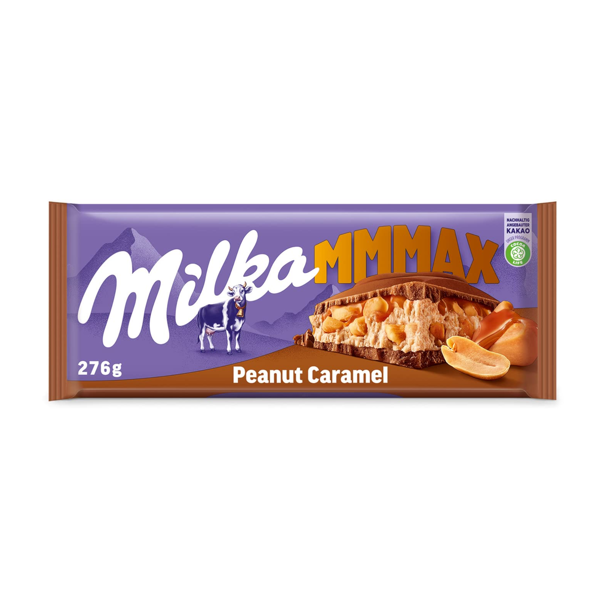 Milka Шоколад арахис карамель плитка 276g