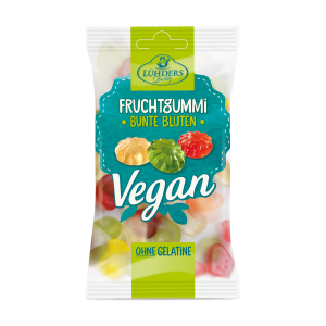 Lühders Fruchtgummi Bunte Blüten vegan 80g