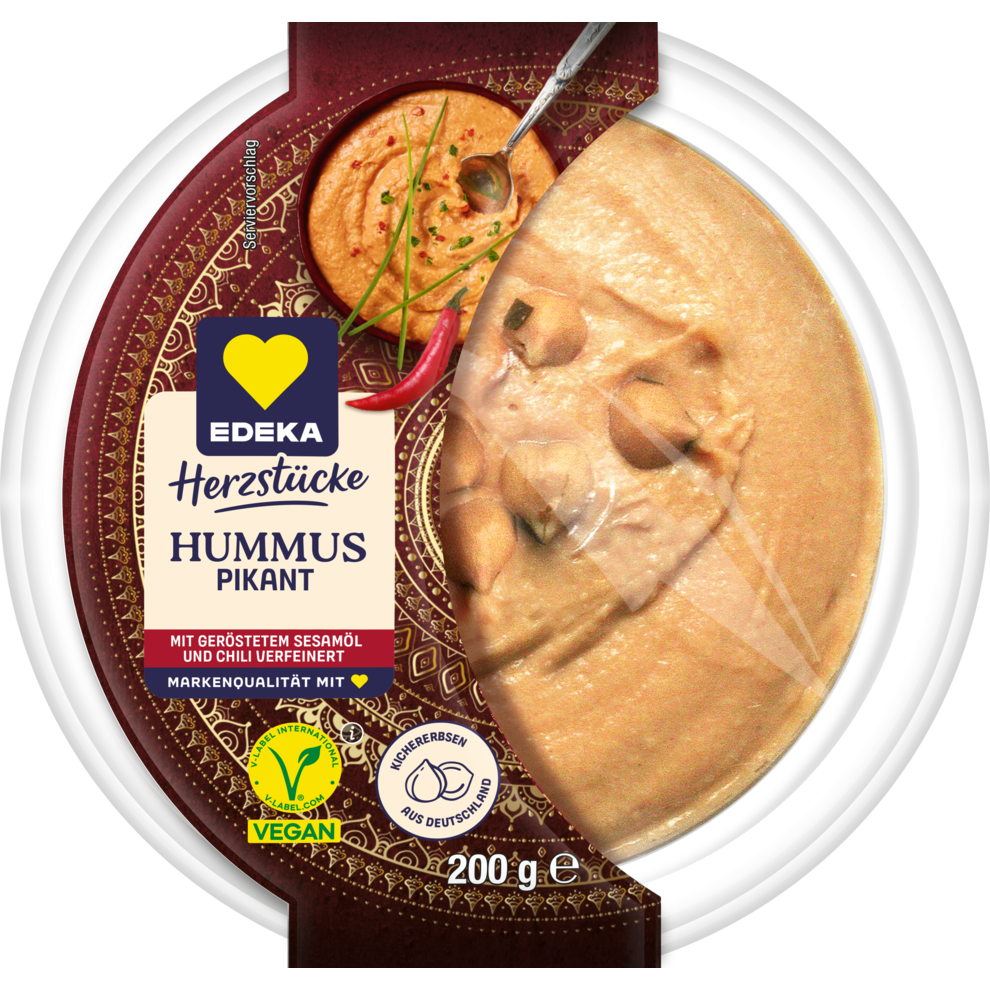 EDEKA Herzstücke Hummus pikant 200g