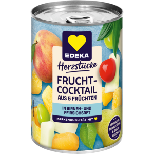 EDEKA 5-Fruchtcocktail in Birnen-und Pfirsichsaft 410g