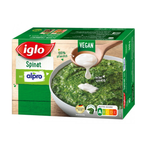 Iglo Spinat mit Alpro Soya 550g