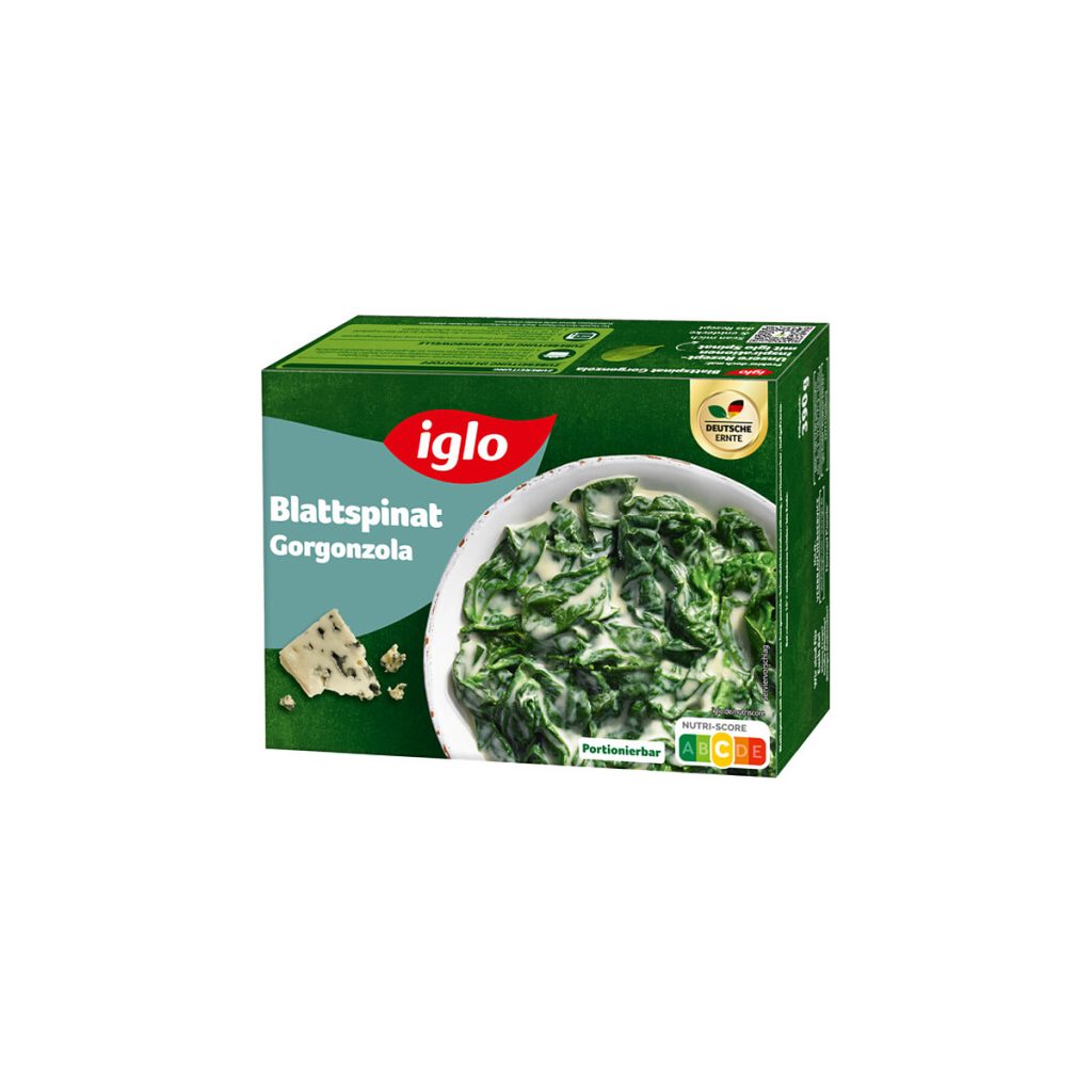 Iglo Blattspinat mit Gorgonzola 390g