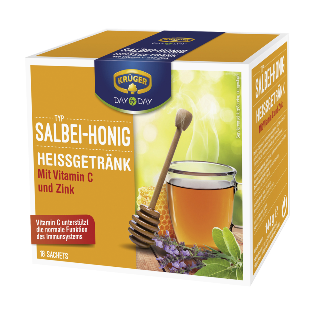 Krüger Heißgetränk Salbei-Honig 20ST 144g