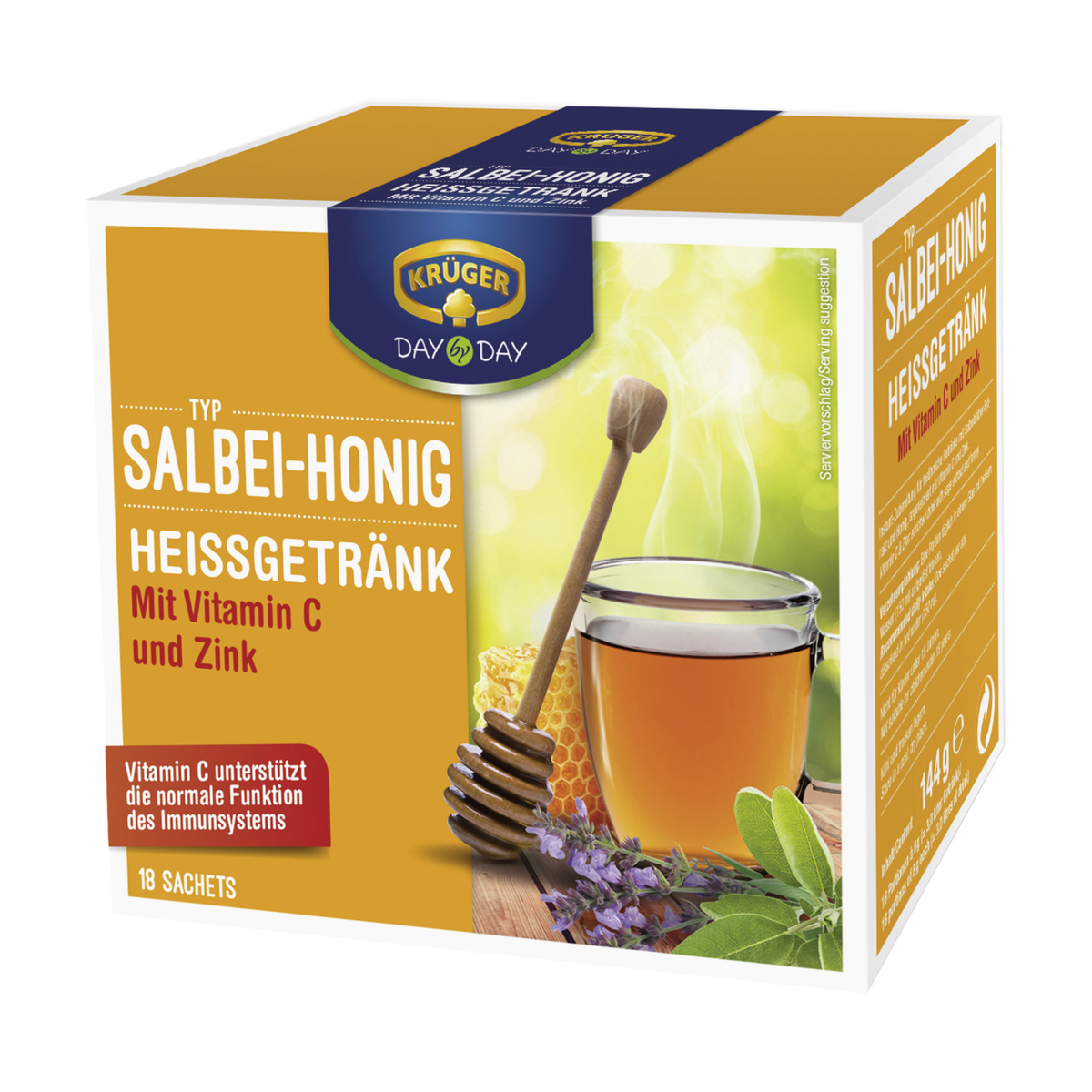 Krüger Heißgetränk Salbei-Honig 20ST 144g