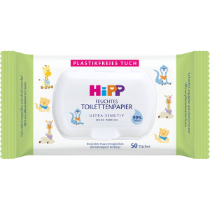 Hipp Babysanft feuchtes Kindertoilettenpapier Ultra-Sensitiv 50BL