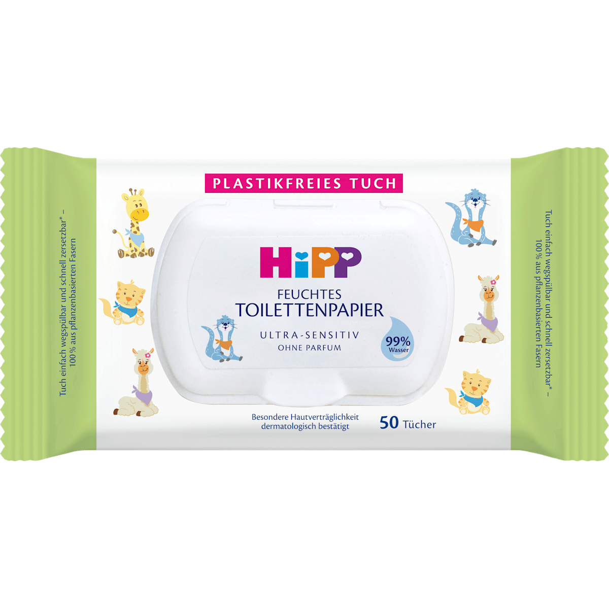 Hipp Babysanft feuchtes Kindertoilettenpapier Ultra-Sensitiv 50BL