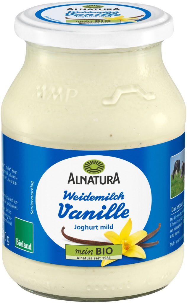 Bio Alnatura йогурт ваниль 3,8% 500g MW