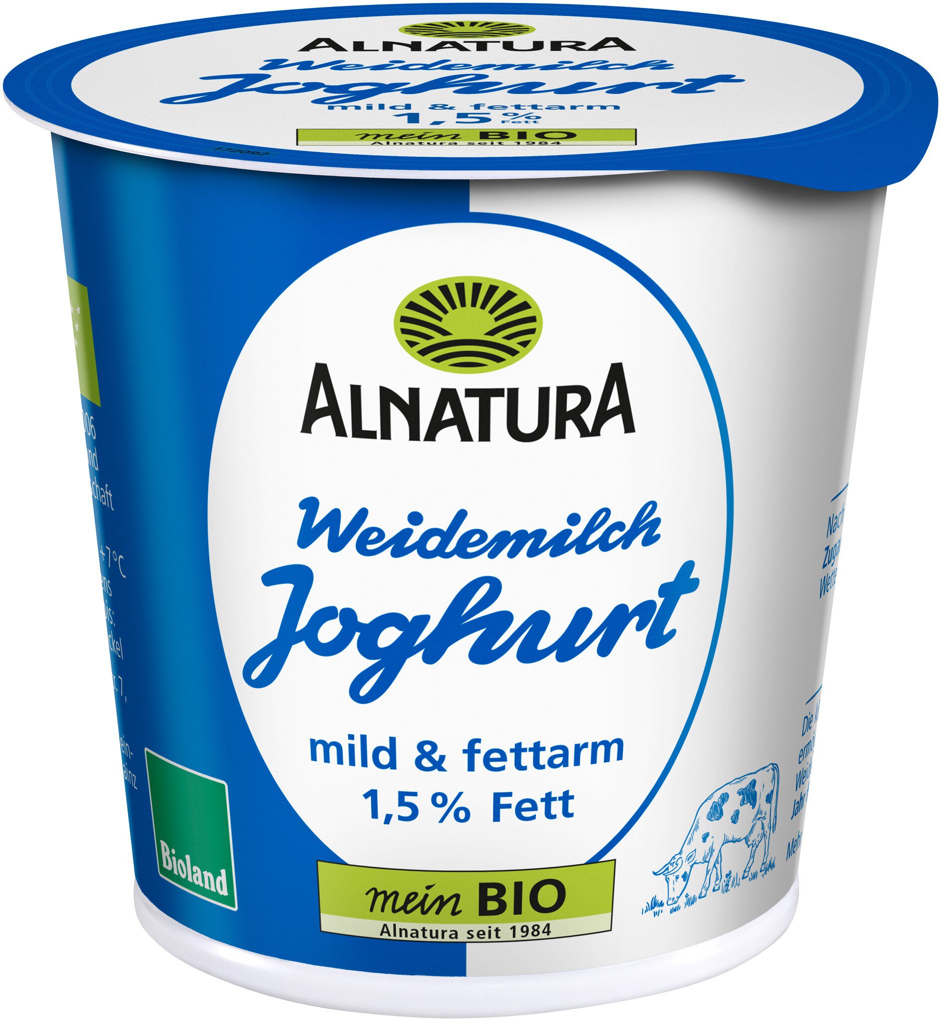 Bio Alnatura йогурт натуральный 1,5% 150g