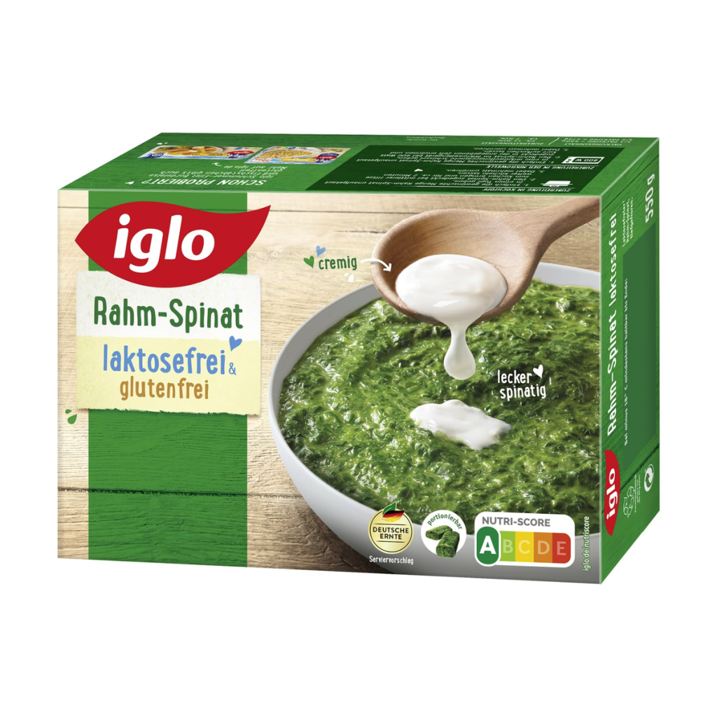 Iglo Rahm-Spinat lactosefrei 550g