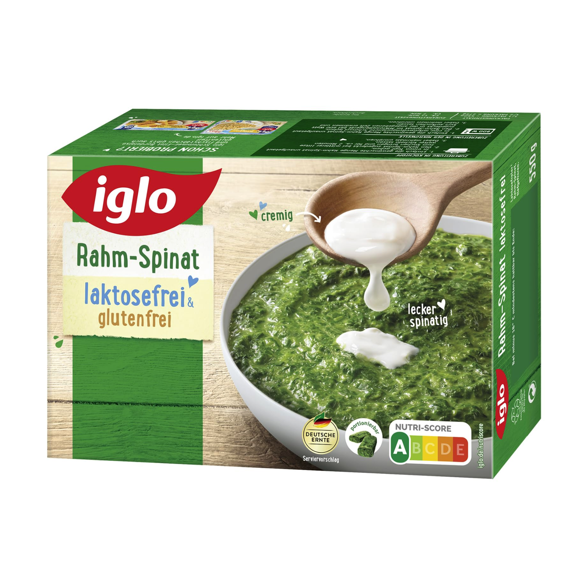Iglo Rahm-Spinat lactosefrei 550g