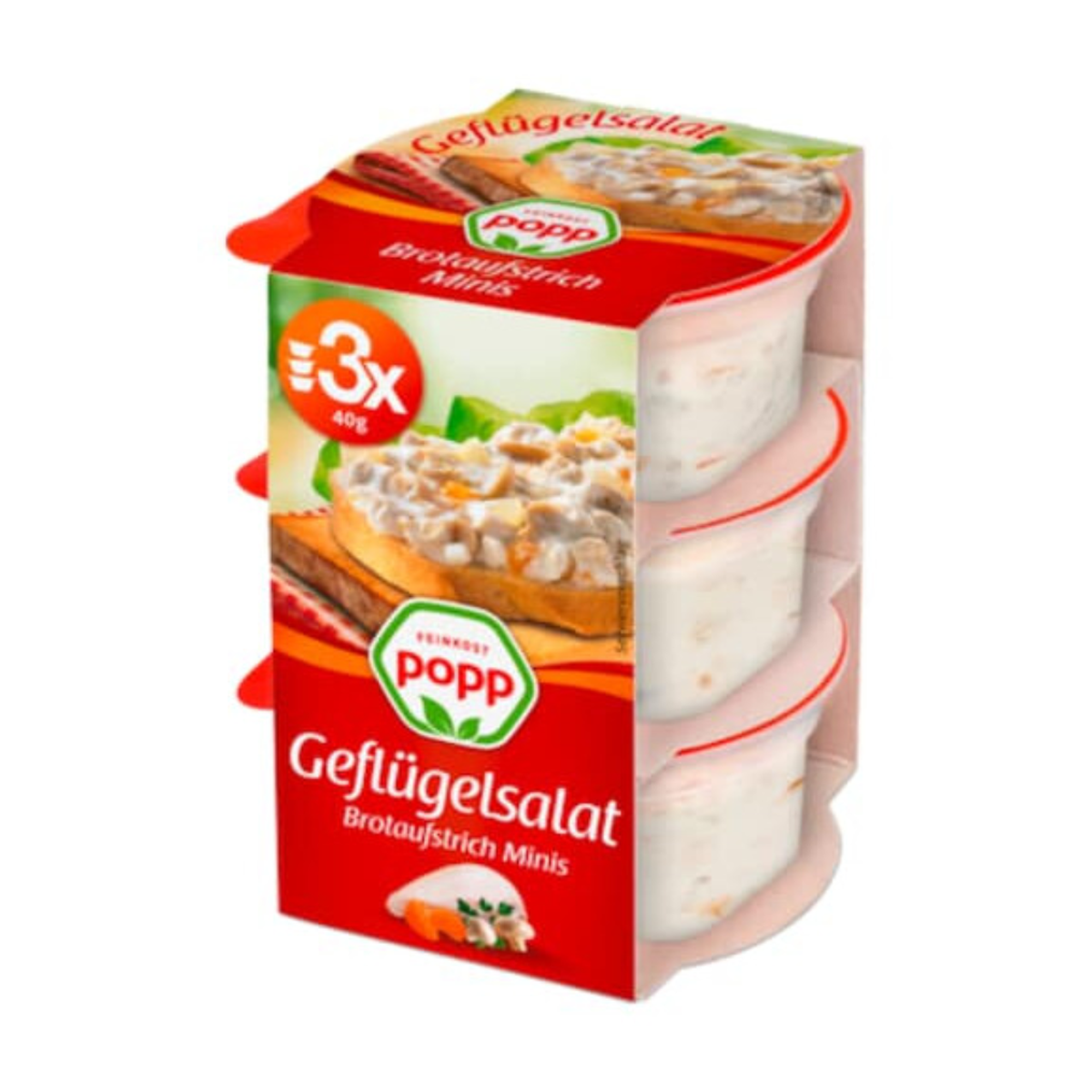 Popp Geflügelsalat 3x40g