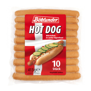 Böklunder Hot Dogs in Eigenhaut Danish Style 10ST 413g