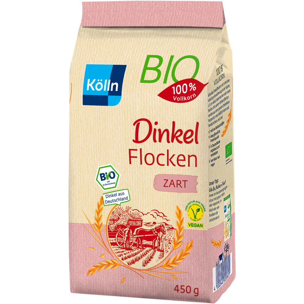 Bio Kölln Dinkelflocken zart 450g