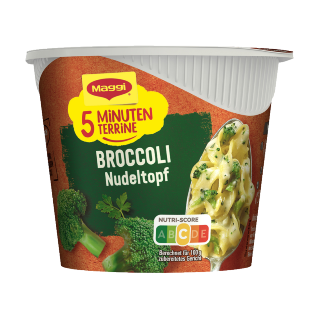 Maggi 5 Minuten Terrine Broccoli Nudeltopf 50g