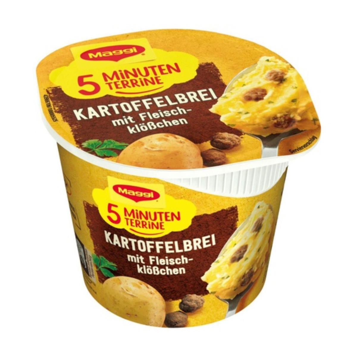Maggi 5 Minuten Terrine Kartoffelbrei mit Fleischklößchen 46g