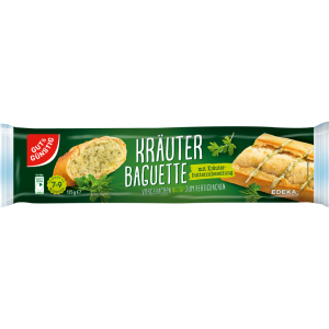 GUT&GÜNSTIG Kräuter-Baguette mit Kräuterbutterzubereitung gefüllt 175g