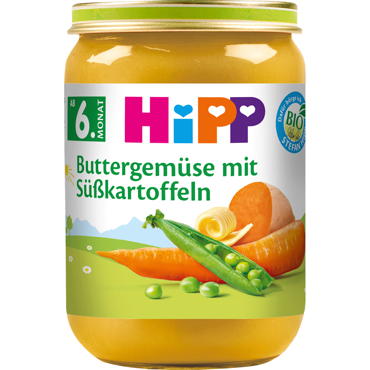 Bio Hipp Gemüse Buttergemüse mit Süßkartoffeln ab 6.Monat 190g