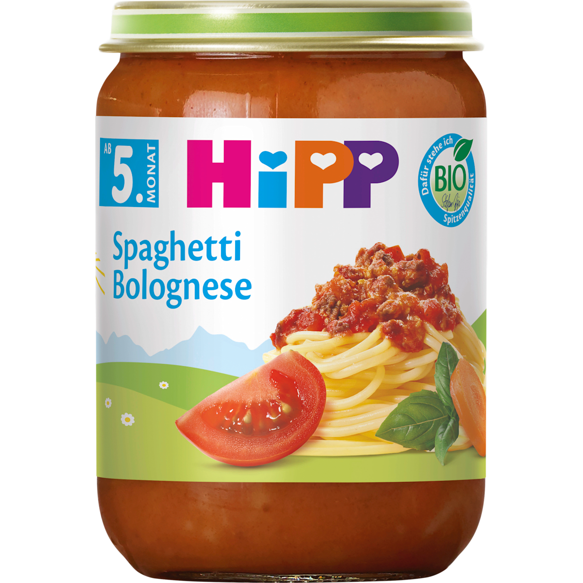 Bio Hipp меню спагетти болоньезе, 5.Monat 190g