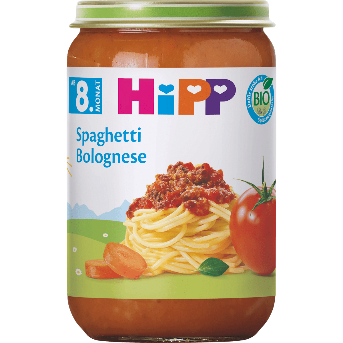 Bio Hipp меню спагетти болоньезе, 8.Monat 220g