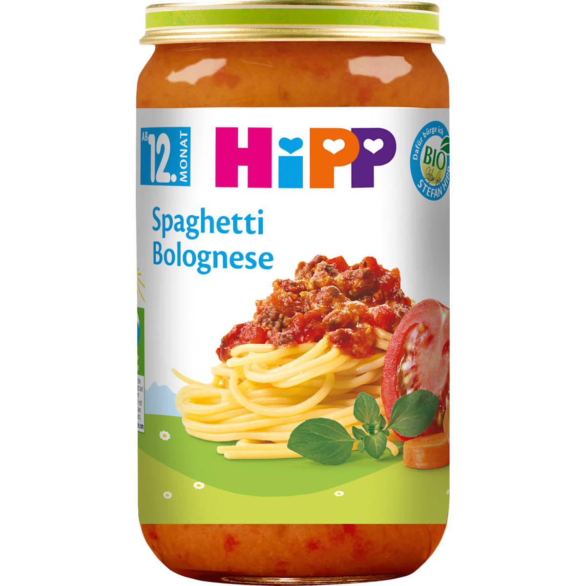 Bio Hipp меню спагетти болоньезе, 12.Monat 250g