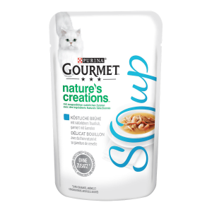 Gourmet Nature's Creations Soup Köstliche Brühe mit natürlichem Thunfisch garniert mit Garnelen 40g