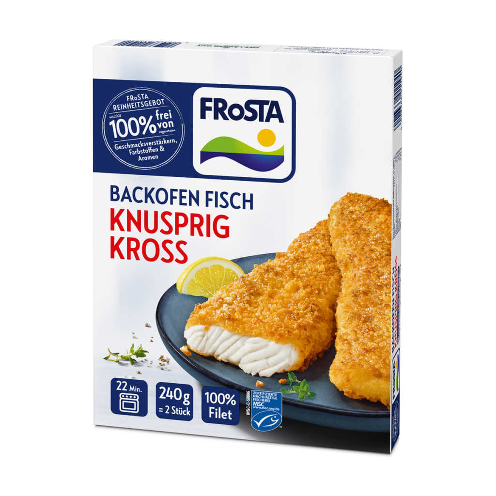 MSC Frosta Backofen Fisch Knusprig Kross 240g
