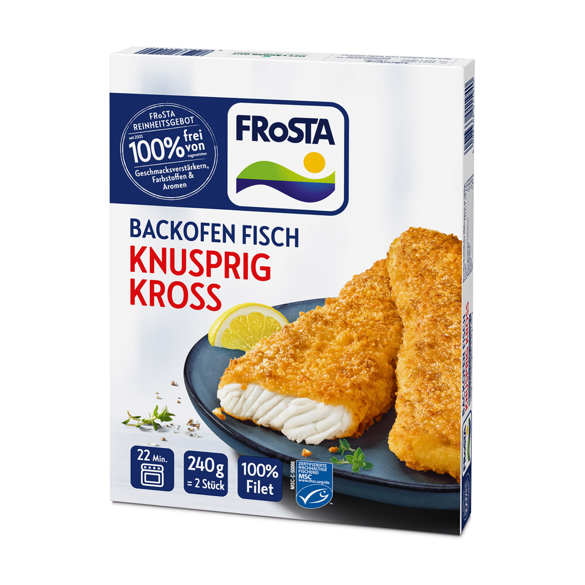 MSC Frosta Backofen Fisch Knusprig Kross 240g