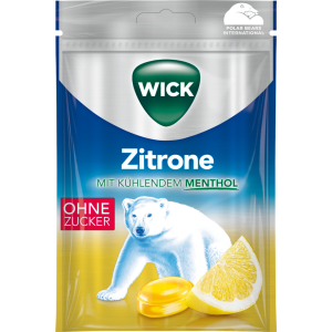 Wick Zitrone&natürliches Menthol ohne Zucker 72g