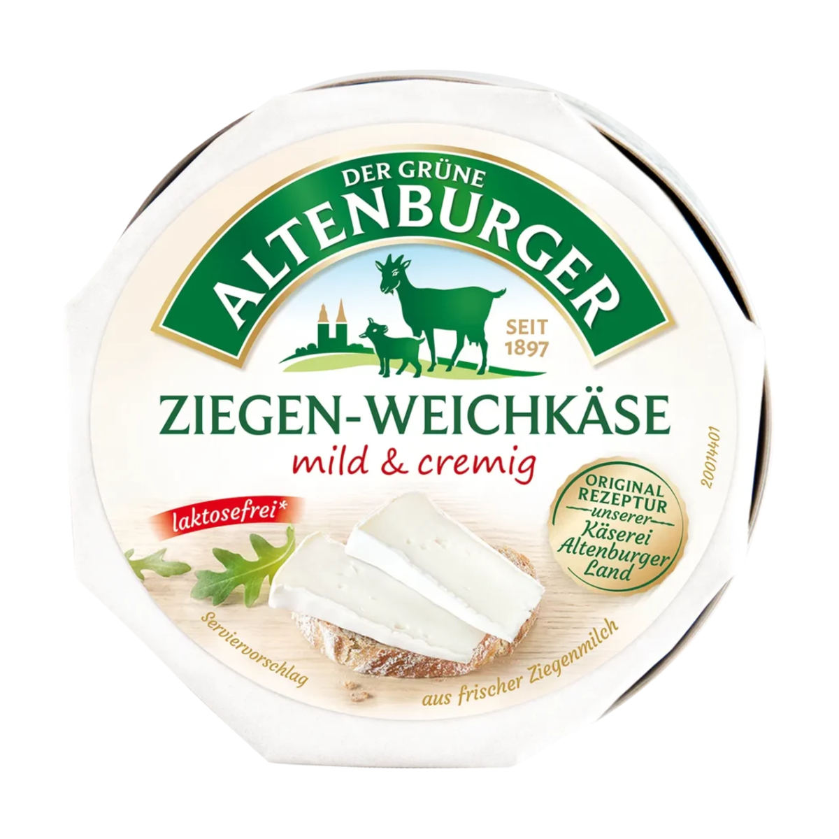 Der Grüne Altenburger Ziegen-Weichkäse 45% Vollfettstufe 150g