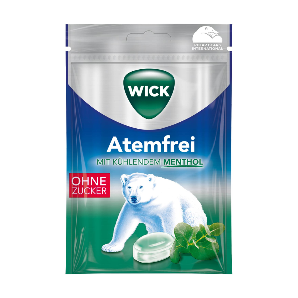 Wick Atemfrei Eukalyptus ohne Zucker 72g