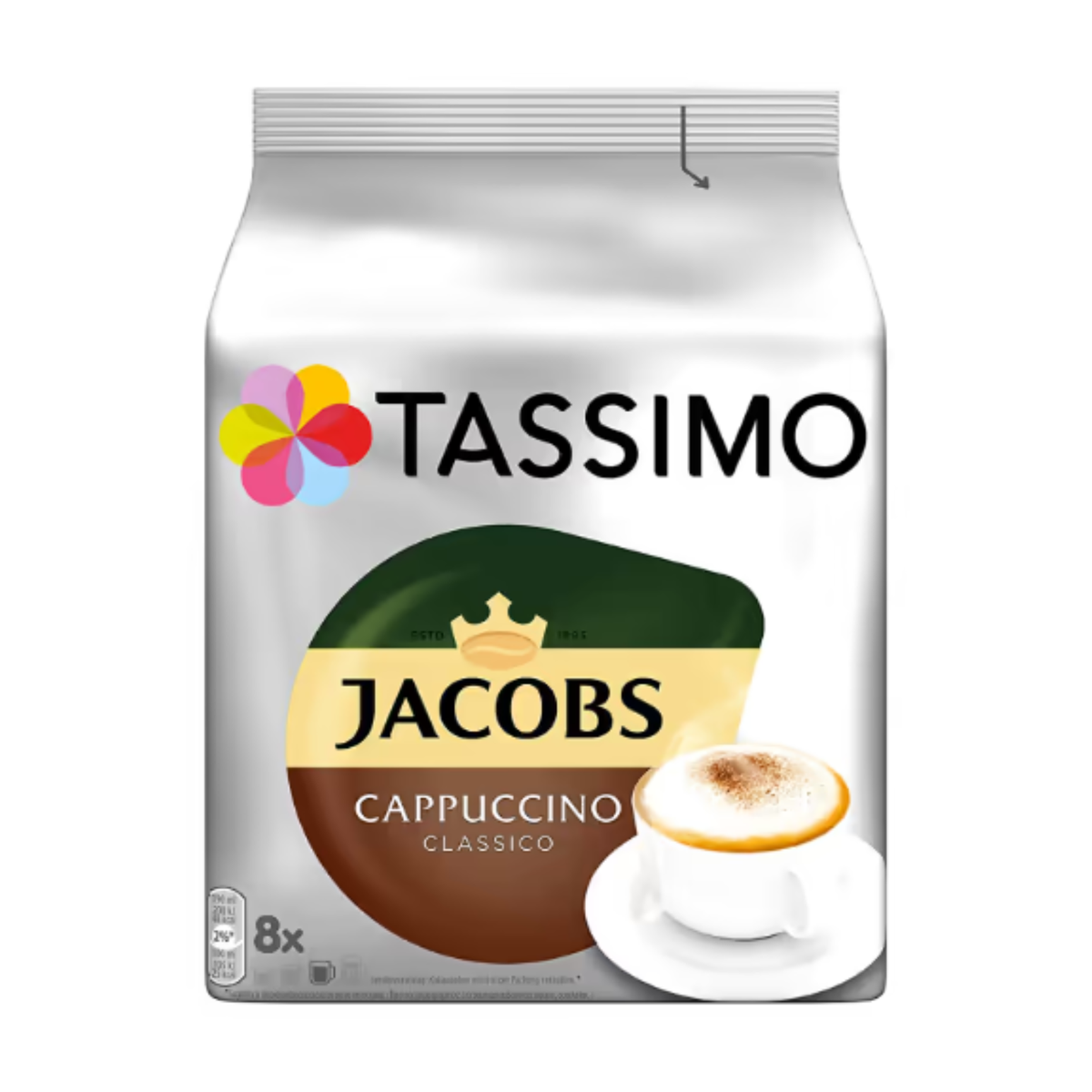 Tassimo Jacobs Kapseln Cappuccino Classico 8+8ST 260g