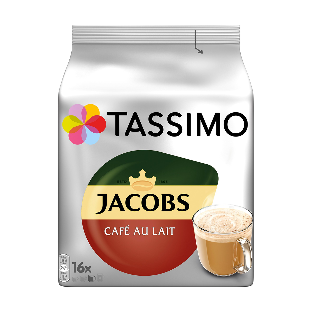 Tassimo Jacobs Kapseln Cafe au lait 16ST 184g