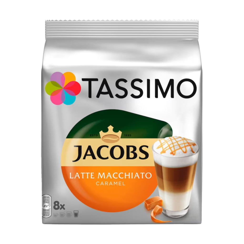 Tassimo Jacobs Kapseln Latte Macciato Caramel 8+8ST 268g