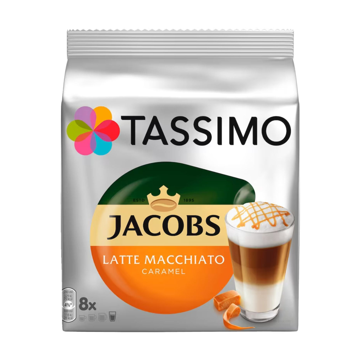 Tassimo Jacobs Kapseln Latte Macciato Caramel 8+8ST 268g