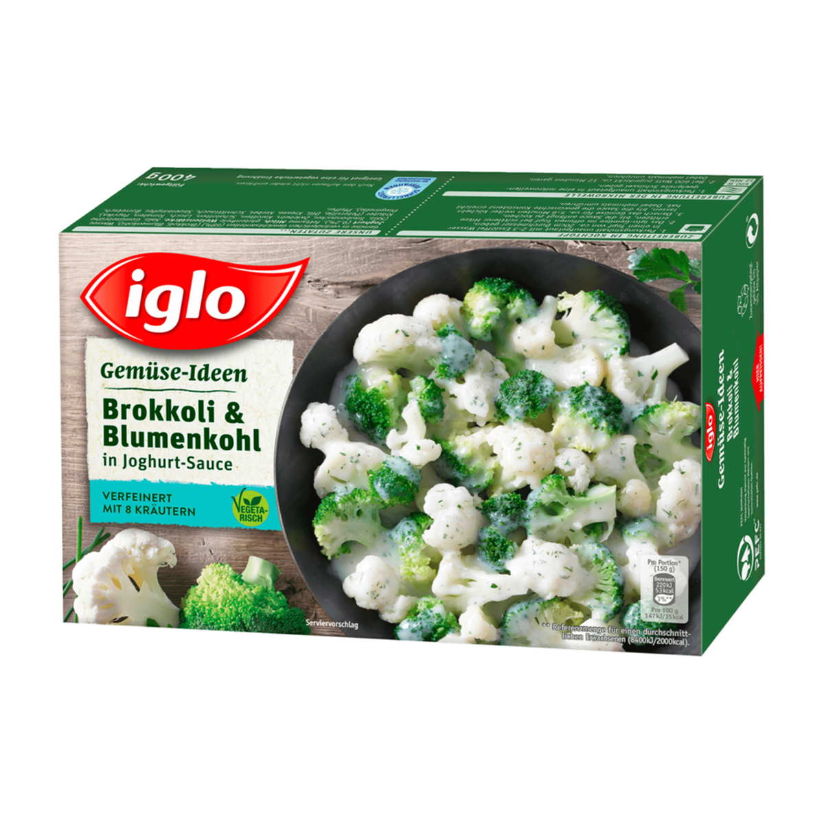 Iglo Gemüse-Ideen Brokkoli-Blumenkohl in Joghurtsauce 400g