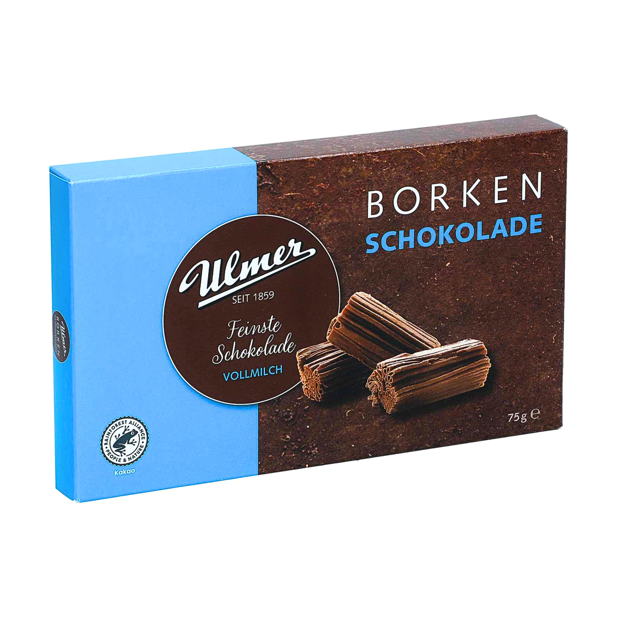 Ulmer Borkenschokolade Vollmilch 75g