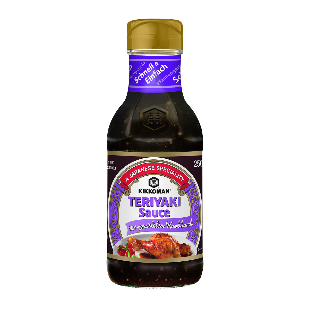 Kikkoman Teriyaki Sauce mit geröstetem Knoblauch 250ml